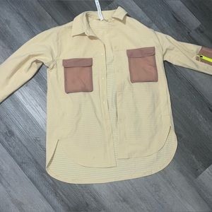Lululemon Tan Fashionable Button Down
